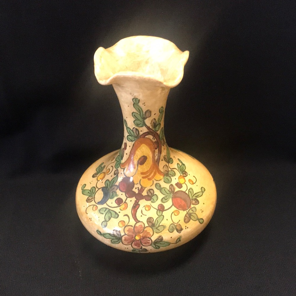Vintage‎ Italian Handmade/Handpainted Signed Vase